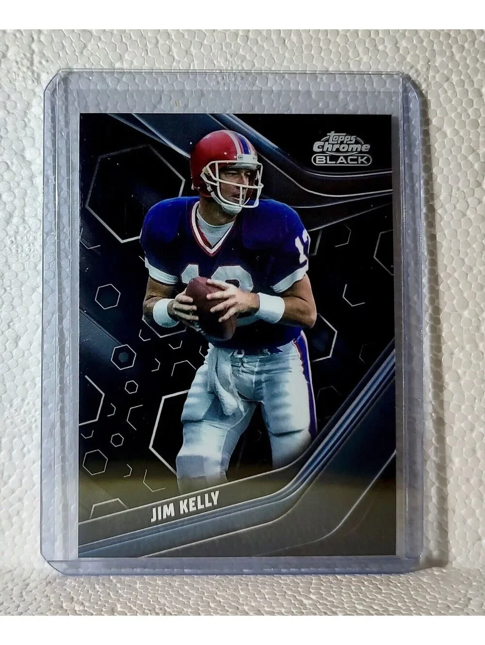 Jim Kelly 2023 Topps Chrome Black NFL #105 Composite Football Card Buffalo Bills